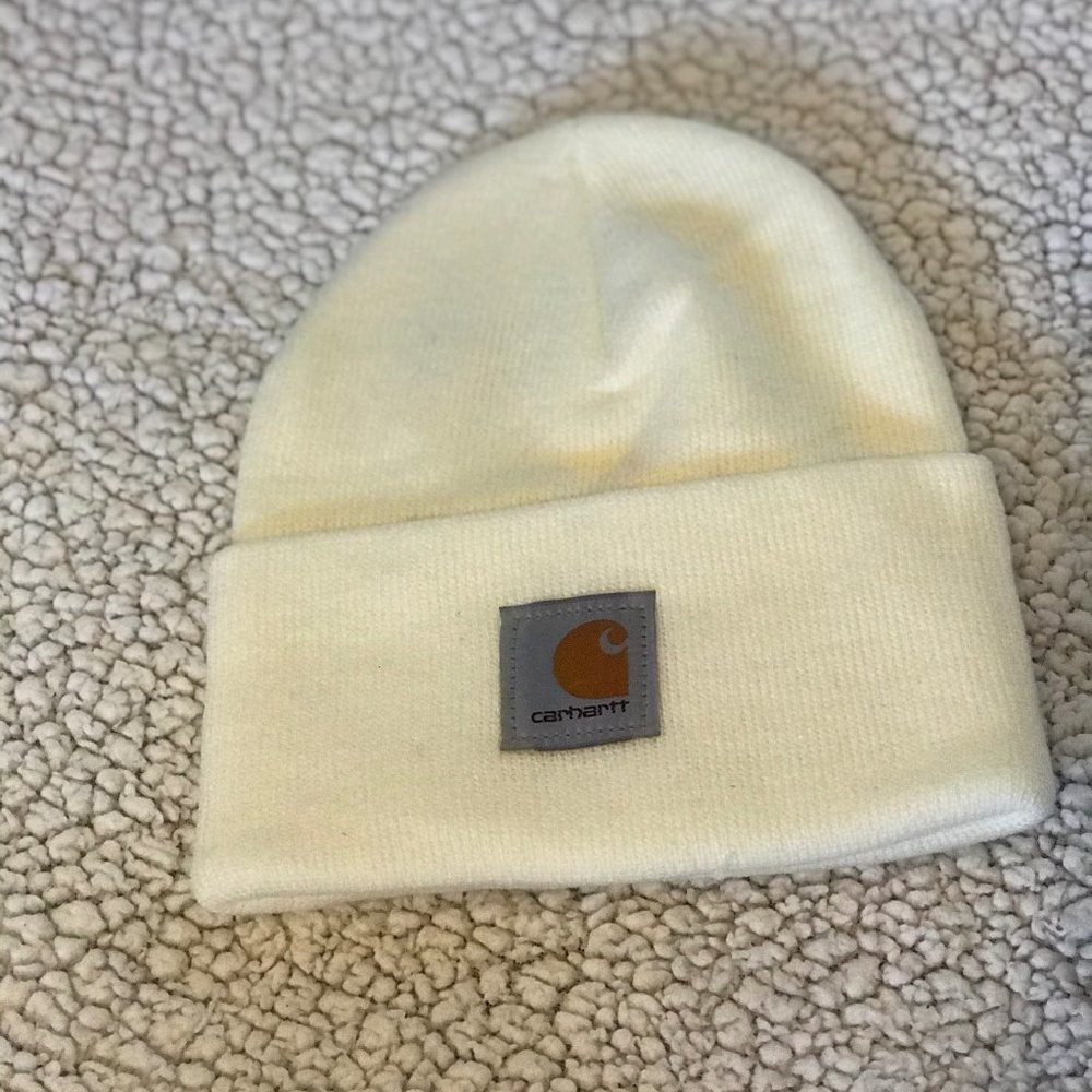 Classic Carhartt Beanie -cream colored